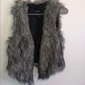 Faux fur shelled vest